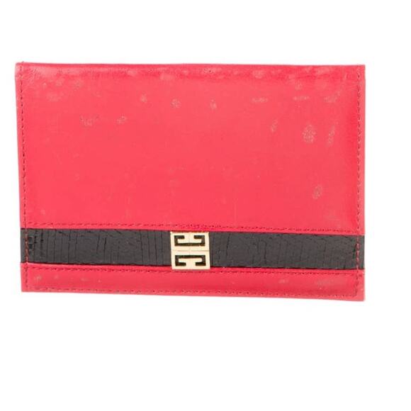 Givenchy Vintage Red Leather Wallet/Cardholder - Picture 1 of 12
